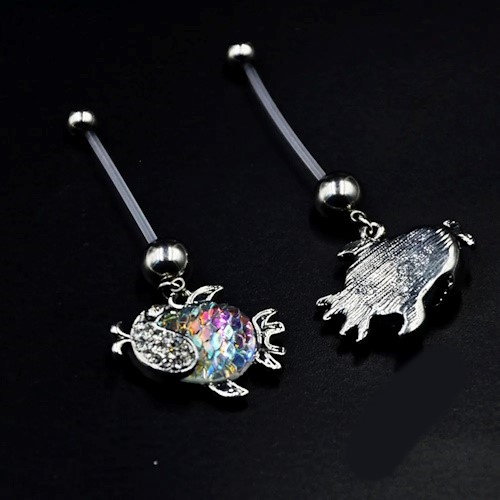 Piercing Bananabell Umbigo Modelo 67 Haste Bioplast